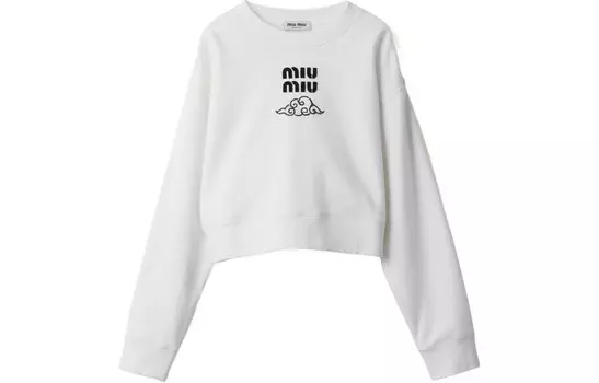 Толстовка женская белая Miu Miu