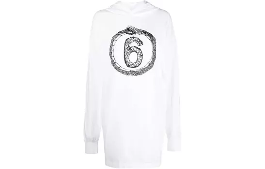 Толстовка женская белая Mm6 Maison Margiela