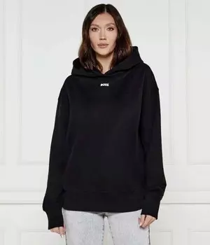 Толстовка женская Boss Orange свободного кроя, черный