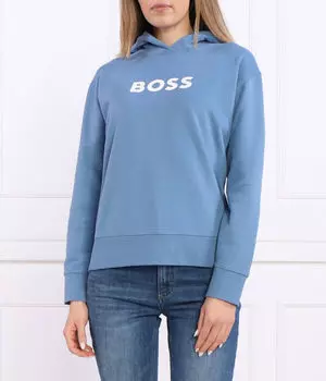 Толстовка женская Boss с логотипом, синий