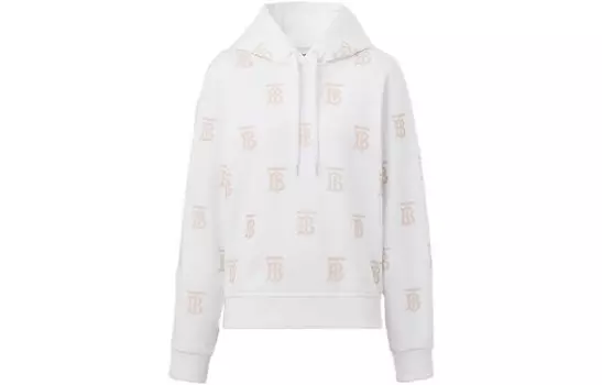 Толстовка женская Burberry, белый / золотой