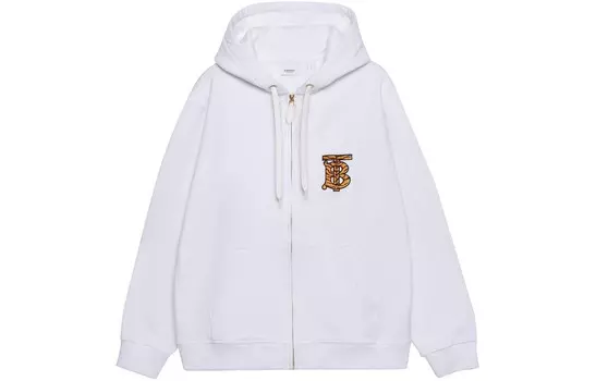 Толстовка женская Burberry на молнии, белый