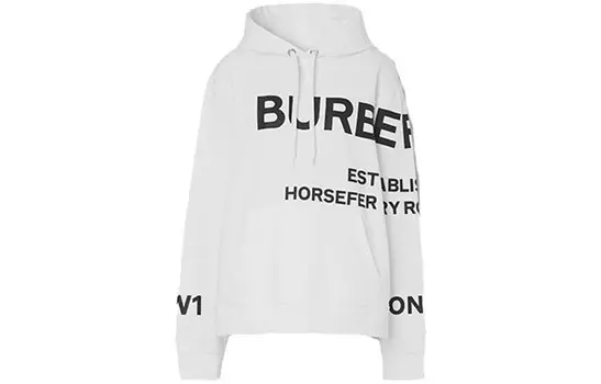Толстовка женская Burberry с карманом, белый