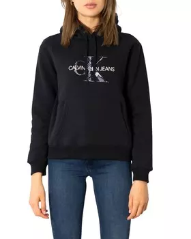 Толстовка женская Calvin Klein Jeans с капюшоном и карманом, черный