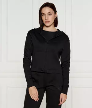 Толстовка женская Calvin Klein Underwear на молнии укороченная, черный