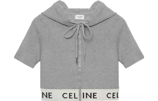 Толстовка женская Celine короткая, серый