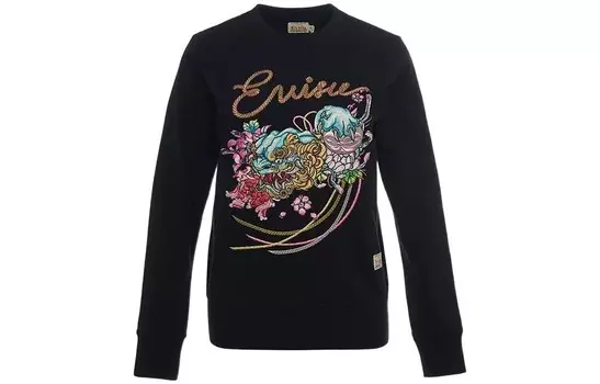 Толстовка женская черная Evisu