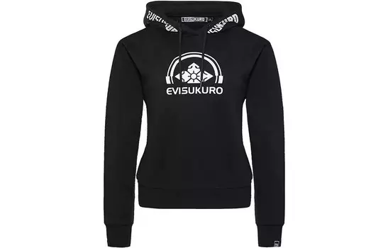 Толстовка женская черная Evisu