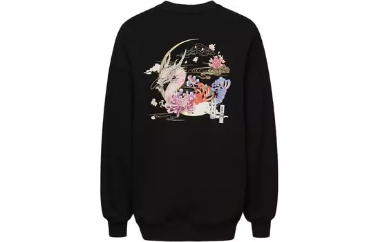 Толстовка женская черная Evisu