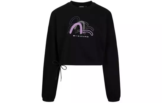 Толстовка женская черная Evisu