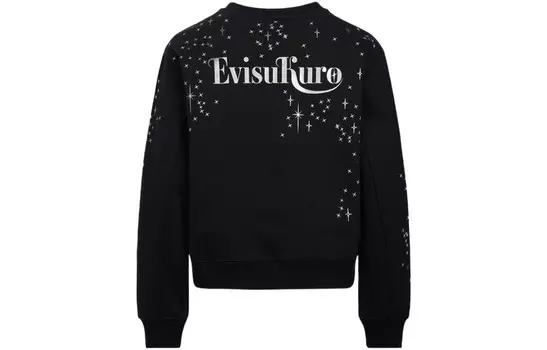 Толстовка женская черная Evisu