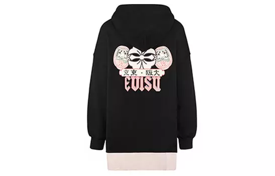 Толстовка женская черная Evisu