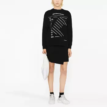 Толстовка женская черная Mm6 Maison Margiela