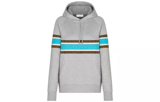 Толстовка женская Dior, серый / голубой