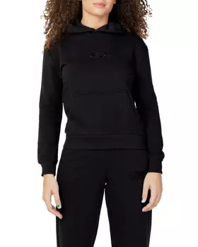 Толстовка женская Fila короткая с капюшоном, черный