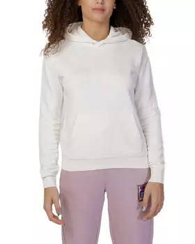 Толстовка женская Fila с капюшоном однотонная, белый