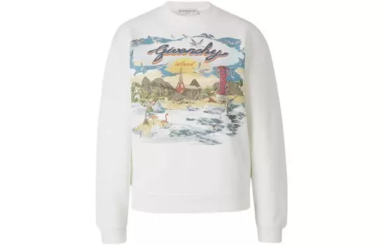 Толстовка женская Givenchy с рисунком, белый