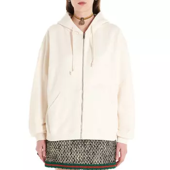 Толстовка женская Gucci на молнии, белый