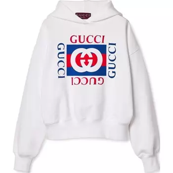 Толстовка женская Gucci с логотипом, белый