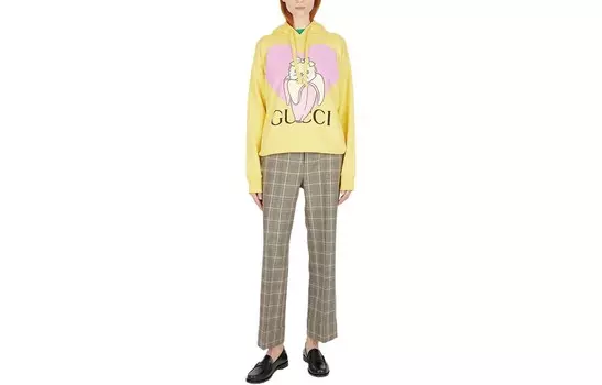 Толстовка женская Gucci, желтый / розовый