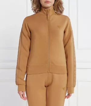 Толстовка женская Guess Active на молнии, коричневый