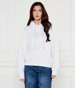 Толстовка женская Guess Jeans с блестящей вышивкой, белый
