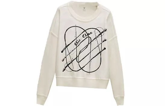 Толстовка женская Hermes с принтом, белый