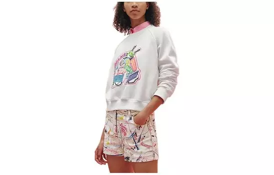 Толстовка женская Hermes с рисунком, белый