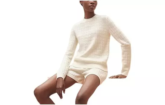 Толстовка женская Hermes, серо-белый