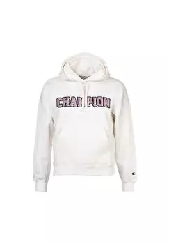 Толстовка женская - худи, капюшон, карман-кенгуру, логотип, однотонная Champion, цвет Hellgelb