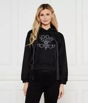 Толстовка женская Joop! Jeans короткая с принтом, черный