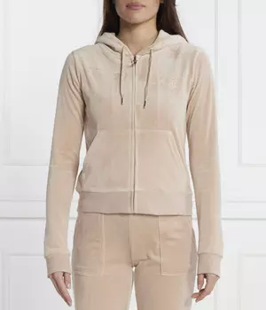 Толстовка женская Juicy Couture короткая на молнии, бежевый