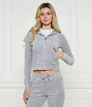 Толстовка женская Juicy Couture Мэдисон на молнии укороченная, серый