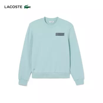 Толстовка женская Lacoste с длинными рукавами и круглым вырезом, мятно-зеленый