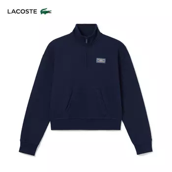 Толстовка женская Lacoste с полумолнией, темно-синий