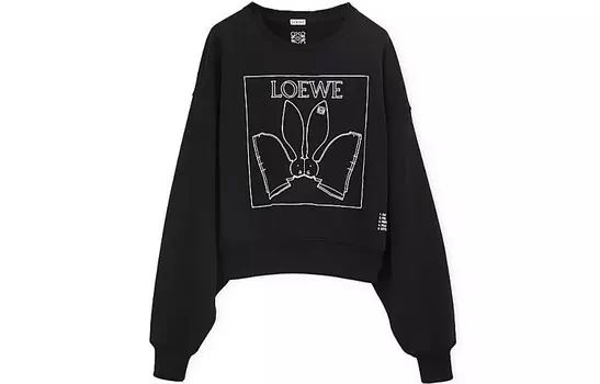 Толстовка женская Loewe с принтом, черный