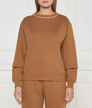 Толстовка женская Max Mara Leisure с объемным принтом, коричневый