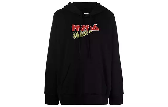 Толстовка женская Mm6 Maison Margiela с капюшоном, черный