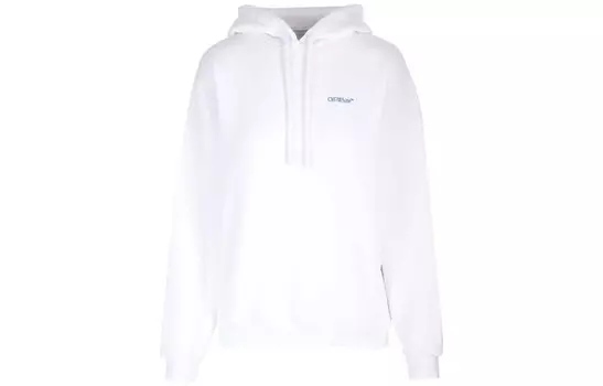 Толстовка женская Off-White Diag с капюшоном, белый