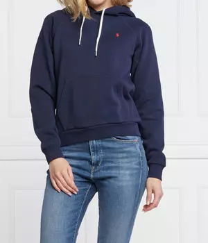 Толстовка женская Polo Ralph Lauren классическая, синий