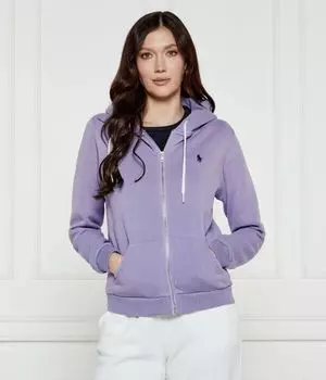 Толстовка женская Polo Ralph Lauren на молнии с капюшоном, лавандовый