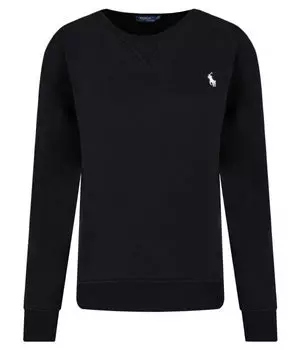 Толстовка женская Polo Ralph Lauren с круглым вырезом и логотипом, черный
