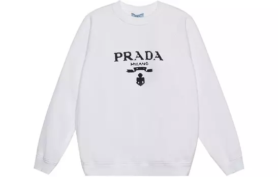 Толстовка женская Prada с логотипом, белый