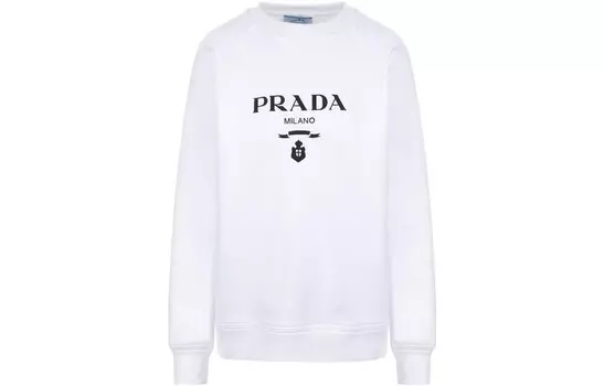 Толстовка женская Prada с принтом, белый