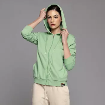 Толстовка женская с капюшоном на молнии Ellesse, зеленый