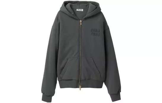 Толстовка женская серая Miu Miu