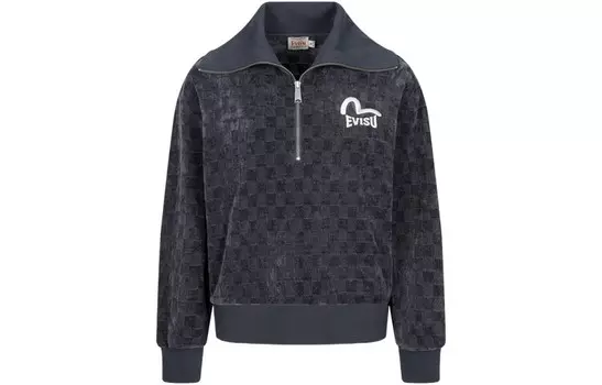 Толстовка женская темно-серая Evisu