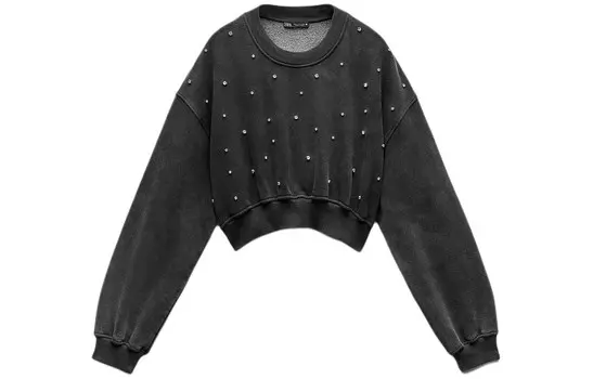 Толстовка женская темно-серая Zara