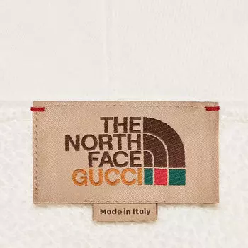 Толстовка женская The North Face x Gucci, белый / красный