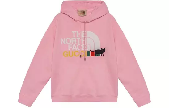 Толстовка женская The North Face x Gucci, розовый